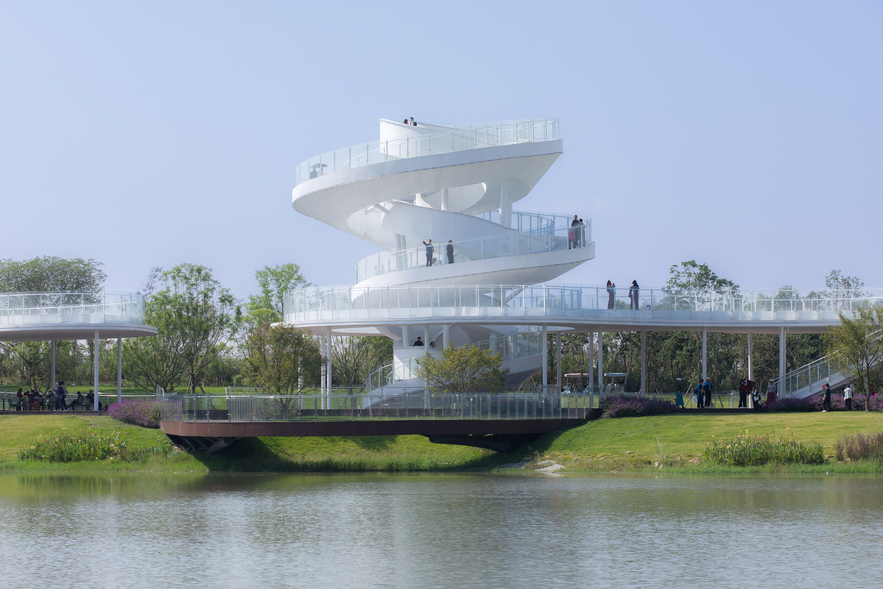 Lujiatan Wetland Park Commercial Service Center cultural architecture