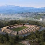 VUILD의 후쿠시마 목재 스타디움 디자인: 일본의 재생 전통에서 영감을 받다