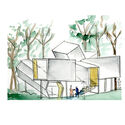 Steven Holl Architects: Horizontal Branching House. Image © Steven Holl Architects ‘T’ Space Presents New Hudson Valley Houses by Steven Holl, Toshiko Mori, and Others at the Archive Gallery - Image 3 of 9