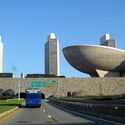 NY - Albany: South Mall Arterial and Governor Nelson A. Rockefeller Empire State Plaza. Image © Wally Gobetz via Flickr, license CC BY-NC-ND 2.0 The Egg Performing Arts Center Reopens Following Six-Month Restoration in Albany, New York - Image 3 of 5
