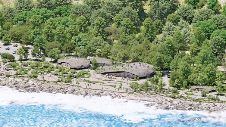 MVRDV Designs Masterplan with Rock-Inspired Tourist Facilities for Jialeshui, Taiwan - More Images