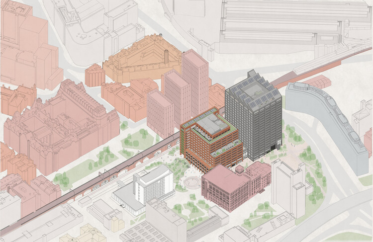 Allies and Morrison and SLA’s Plot C at Manchester’s Sister District Receives Planning Approval - Image 8 of 8