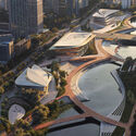 Qiantang Bay Cultural District project by Zaha Hadid Architects, 2026. Image © Proloog Zaha Hadid Architects Designs Cultural District Along the Qiantang Bay Central Water Axis in Hangzhou, China - Image 2 of 7