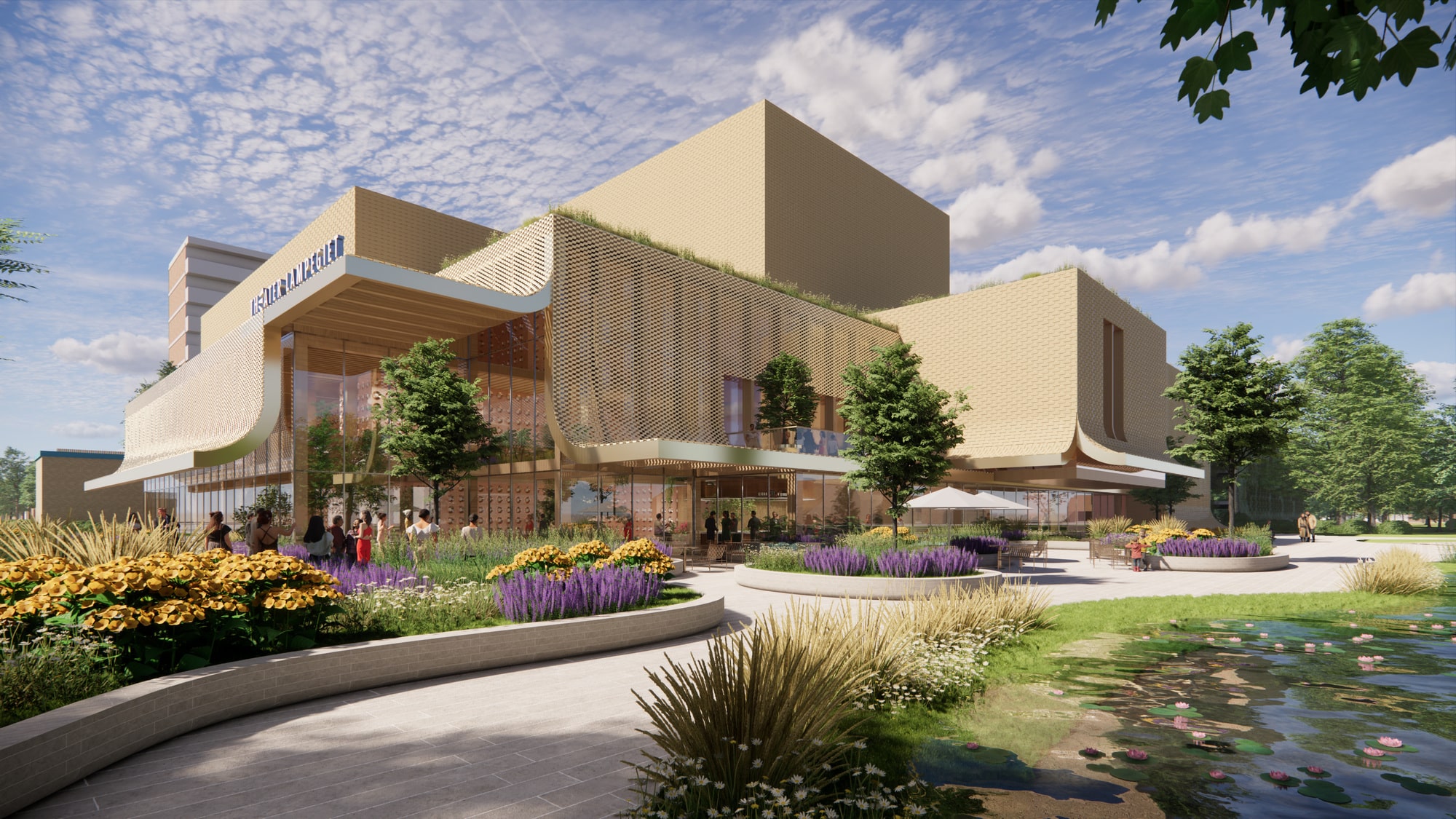 MVRDV와 Buro Happold, 네덜란드 베네다알의 Lampegiet Theatre 설계 공개