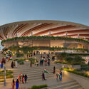 Tennis Centre. Image Courtesy of BDP BDP, Cox Architecture, and Collage Design Unveil a Sports District Around the World's Largest Stadium in India - Image 3 of 5