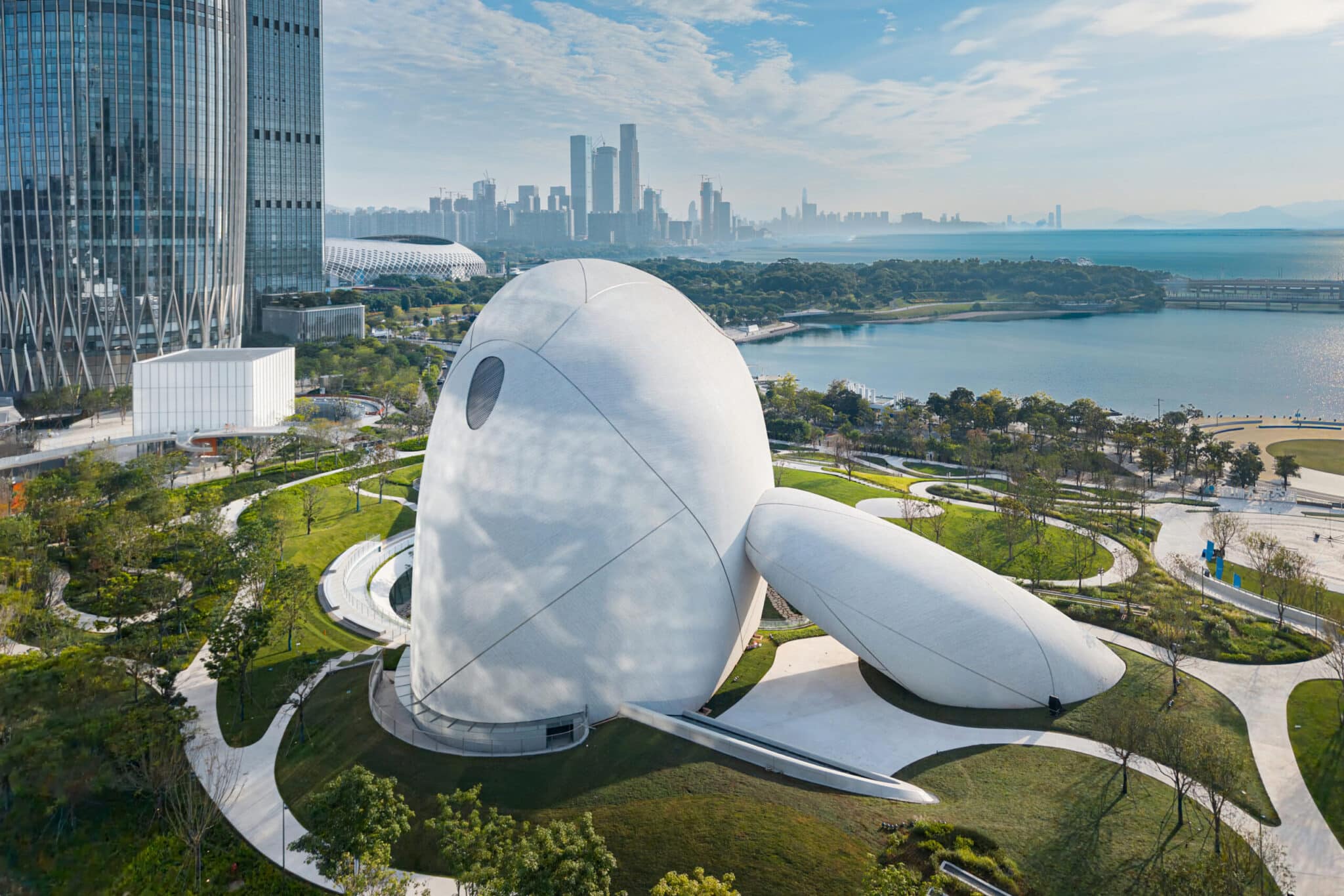 건축 디테일: MAD Architects의 선전만 문화광장