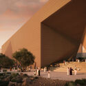 The Grand Mosque, View from Wadi Hanifah towards the mosque. Image © X Architects X Architects Design Grand Mosque for Saudi Arabia’s Diriyah Gate Development - Image 2 of 8