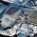 The Whale by Dorte Mandrup, Construction phase. Image © Tejre Løkke Dorte Mandrup’s The Whale Advances Along Norway’s Arctic Coastline - Image 3 of 11