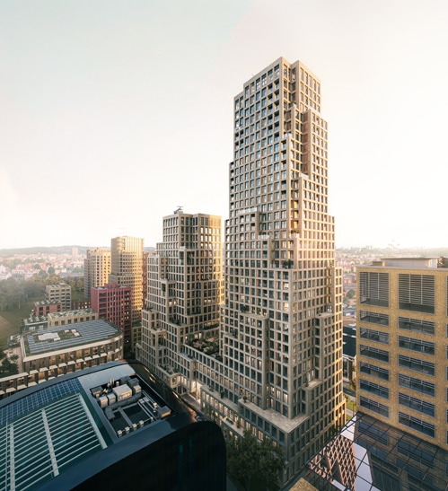 브뤼셀 Tour & Taxis 타워, MVRDV 저탄소 복합용도 건축허가 취득
