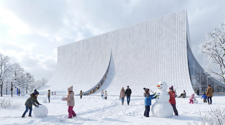 BIG Designs Dual-Volume EVE Music Hall Amid Agricultural Landscape in Čepin, Croatia - Image 10 of 24