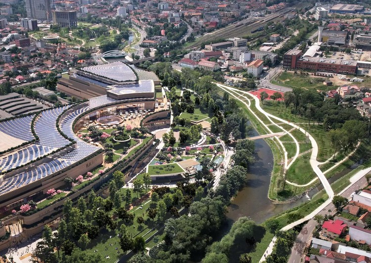 UNStudio Reveals River-Oriented Master Plan for Former Industrial Site in Cluj-Napoca, Romania - Image 6 of 6