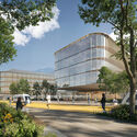 Main Hospital detail. Spedali Civili di Brescia redevelopment project, 2026 CRA-Carlo Ratti Associati and Park Associati Led Team Selected to Redesign Brescia's Spedali Civili Hospital Campus in Italy - Image 4 of 14