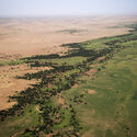 An aerial view of the area surrounding Anefis and Kidal, in northern Mali, 2015. Image © United Nations Photo via Flickr, licensed under CC BY-NC-ND 2.0 Africa and China Advance Great Green Walls as Continental Wildlife Corridors - Image 4 of 7