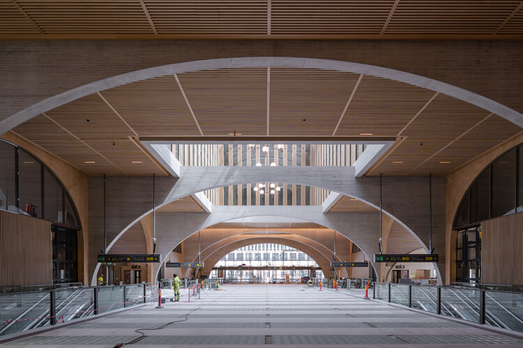 Reused Brick and Timber Shape Reiulf Ramstad Arkitekter's New Railway Station in Sweden - Image 6 of 20