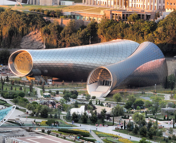 Rike Park Music Theater in Tbilisi and CRA's Residential Tower in Seoul: This Week's Review - More Images