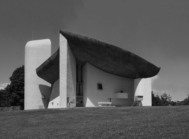Paul Clemence's New Photo Series Explores Light and Materiality at Le Corbusier's Ronchamp Chapel - More Images