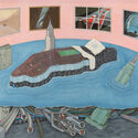 Madelon Vriesendorp, Freud Unlimited , Ithaca, New York, 1975. Watercolor and gouache, 21 1/4 x 27 1/2 in. Courtesy Madelon Vriesendorp. From the 2026 grant to The Cosmic House for the publication "Madelon Vriesendorp: Too Late to Die Young". Image Courtesy of The Graham Foundation Graham Foundation Announces 45 New Grants for Projects Expanding Architectural Discourse in 2026 - Image 3 of 15