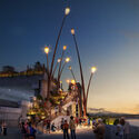 Heatherwick Studio's design for the transformation of Beldevere in downtown Louisville, Kentucky, 2026. Image © NOD Heatherwick Studio Unveils New Images of Louisville's Belvedere Riverfront Plaza Redesign - Image 4 of 6