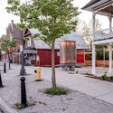 Jack Self, Josh Harskamp and Max Fine's architectural battery in Cannington, Ontario, 2026. Image © Jon Laytner Prototype Architectural Battery Turns Public Space Into Urban Energy Storage in Ontario, Canada - Image 4 of 19