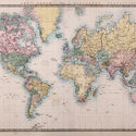 Original old hand coloured map of the World on Mercators projection circa 1860. Image © RTimages via Shutterstock UN General Assembly Votes to Promote Equal Earth Projection for More Accurate World Maps - Image 2 of 8