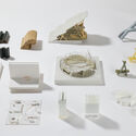S tudy models and process materials for projects by Herzog & de Meuron. Photo by Lok Cheng. Image courtesy of M+, Hong Kong. Image Courtesy of Herzog & de Meuron M+ Hong Kong Exhibition Traces Herzog & de Meuron's Design Process Across China - Image 4 of 12