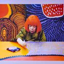 Cologne, Germany–June 3, 2026: Photograph of Japanese artist Yayoi Kusama painting a work from her My Eternal Soul series displayed as part of the Yayoi Kusama retrospective at Museum Ludwig. Image © 365 Focus Photography via Shutterstock Yayoi Kusama, Artist of Dots, Repetition and Infinity, Dies at 97 - Image 5 of 6