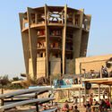 Aquarium Tower of Batroun by Nicolas Yazigi, 1963. Image © Danielle Karam Artwork by Jad El Khoury Brutalist Asia: A New Publication Reframing the History of Brutalism, from Japan to Lebanon - Image 2 of 9