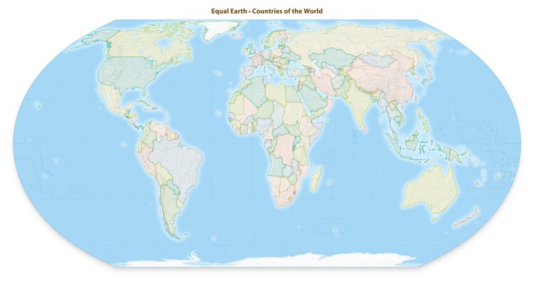 UN General Assembly Votes to Promote Equal Earth Projection for More Accurate World Maps - More Images