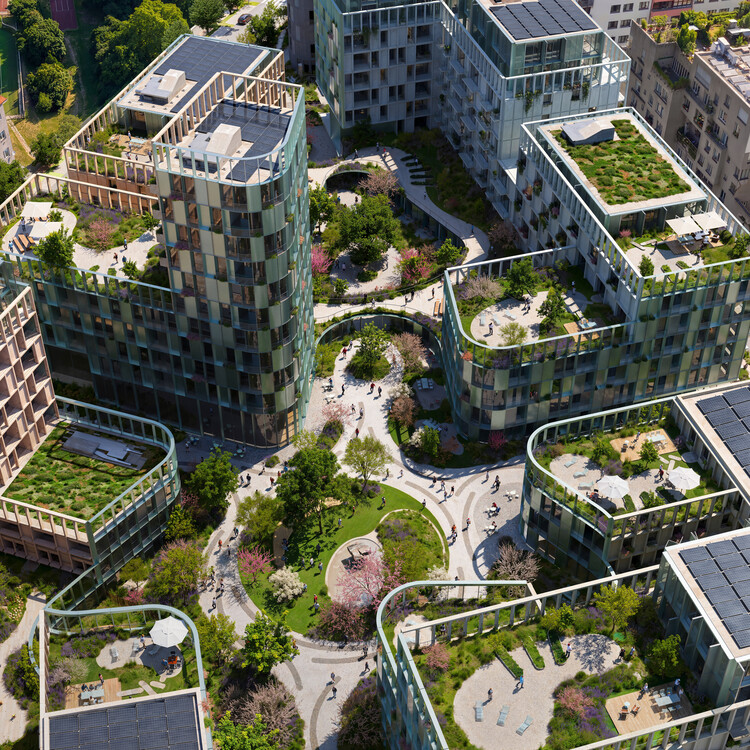OODA and LJ-Group Transform a Prague City Block into a Permeable Mixed-Use Complex with a Landscaped Central Plaza - Image 2 of 15