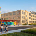 The Frank Liu Jr. Academy for Music and Arts (FLAMA) adaptive reuse project by OMA/Jason Long, 2026. Image Courtesy of OMA OMA/Jason Long Is Transforming Houston’s Historic Folger Coffee Plant into a Music and Arts School - Image 2 of 8