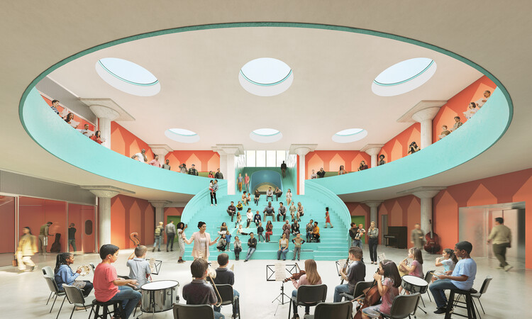OMA/Jason Long Is Transforming Houston’s Historic Folger Coffee Plant into a Music and Arts School - More Images