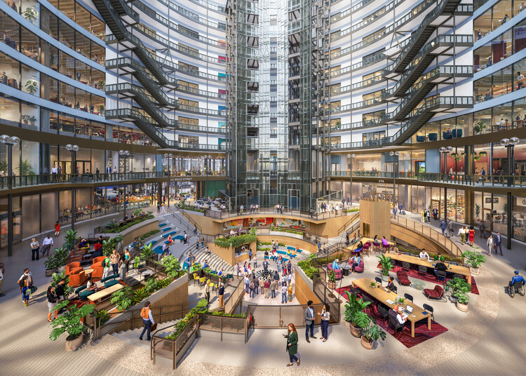 Google Unveils New Renderings of Chicago's Thompson Center Redesign, Marking Its Escape From Demolition - More Images